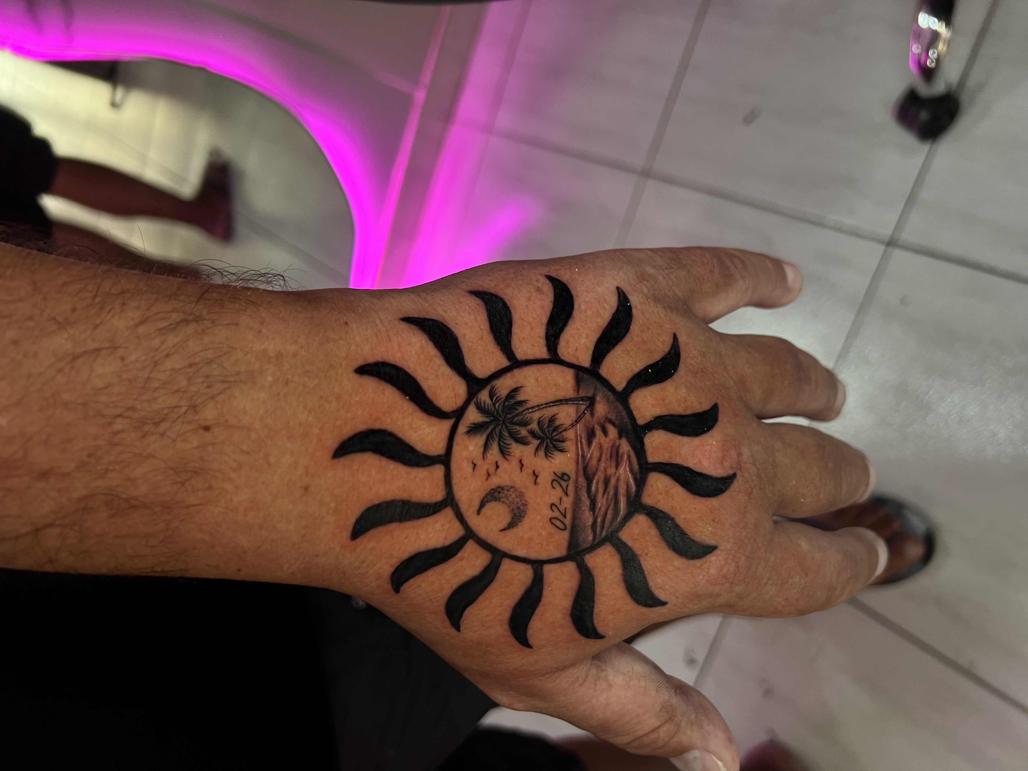 Hand tattoo - Tatuaje en Punta Cana