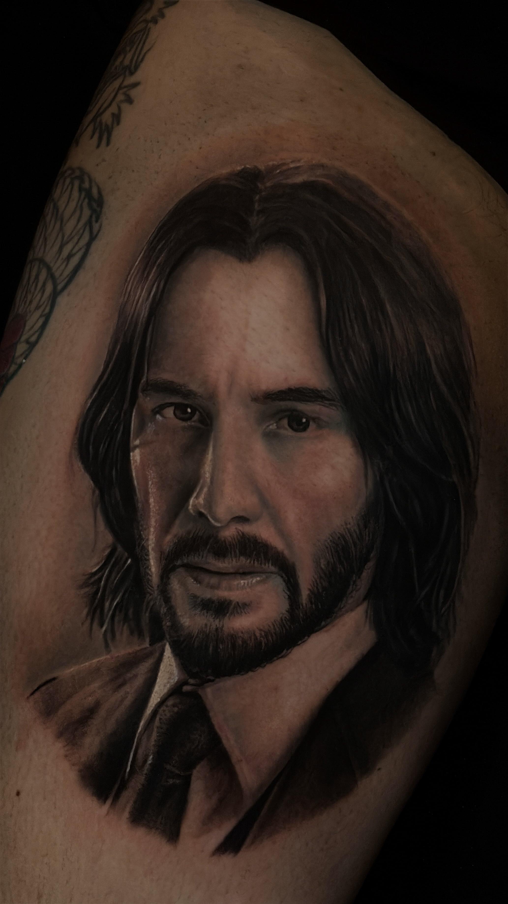 Retrato realista en Black & Grey